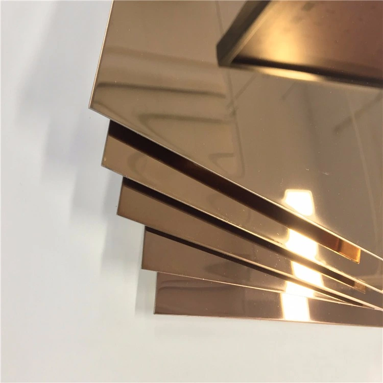 Decorative Stainless Steel Sheet Golden Color Coated 304 Stainless Steel Plate