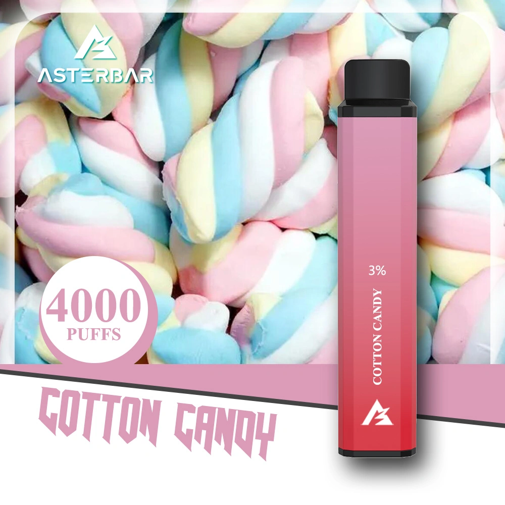 2022 New Arrival Type-C Charging 600mAh Battery Asterbar 4000 Vape Vaporizer