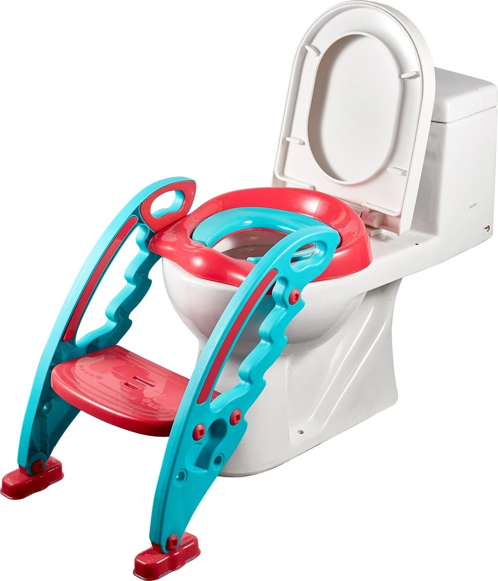 Entrenador de potita con asiento suave ajuste de bebé Potty asiento de entrenamiento Con escalera plegable asiento Potty