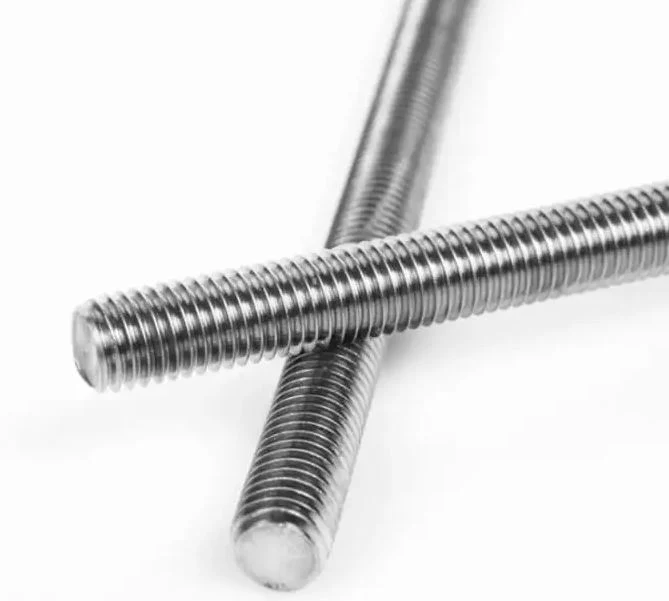Price Factory Stainless Steel Rod Double End Screws Metal Stud Bolt Iron Threaded Bar Galvanized Steel M4 Half Metallic Full