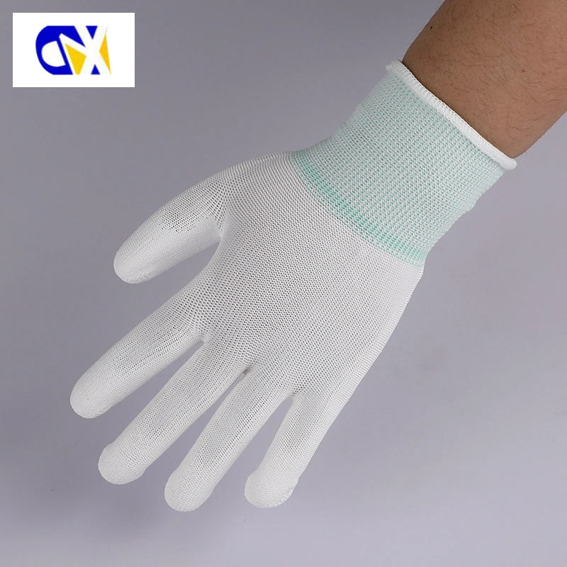 13G Nylon Knitted PU Coated Palm Safety Work Gloves