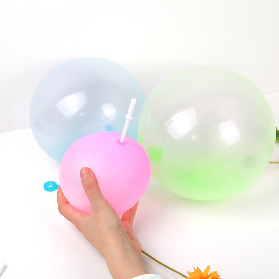 Inflates up to 6cm TPR Rubber Inflation Bubble Balloon Ball