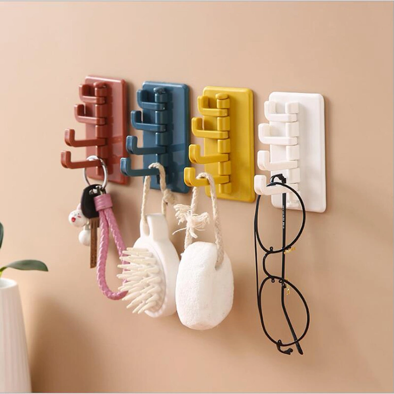 Wall Mounted Hook Towel Clothes Hanger Bag Key Holder Self-Adhesive Esg12248