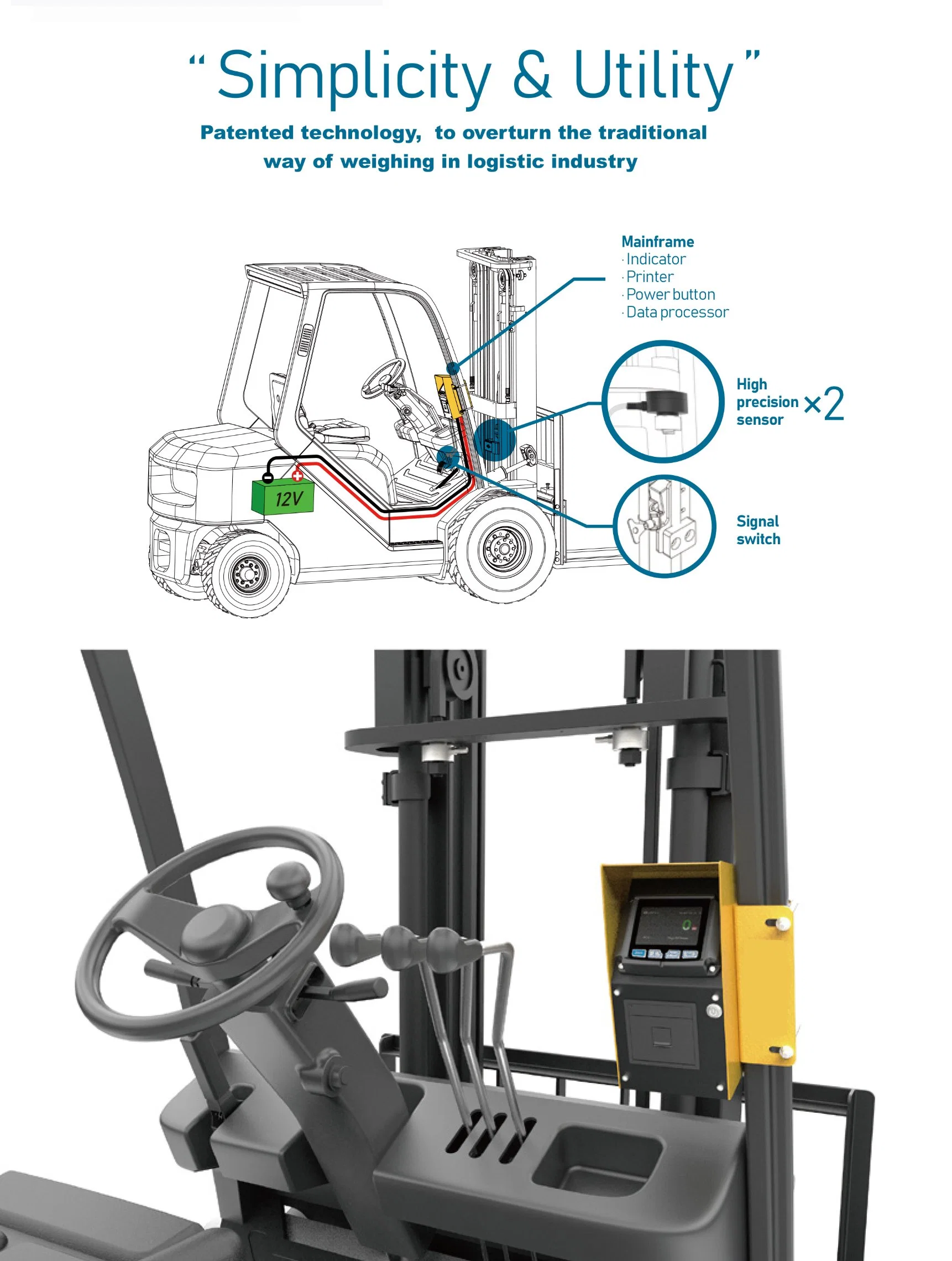 Multi Function Digital Electronic Forklift Scale