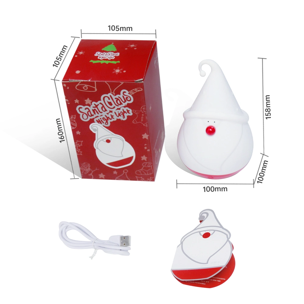 Snowman Rechargeable LED Silicone Lamp Christmas Night Light