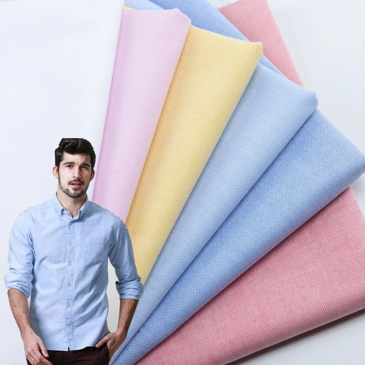 100%Cotton Oxford Yard Dyed Shirting Fabric for Business Men&prime; S Shirt Casual Women&prime; S Dress Decorative Home Textile Cushion Fabric