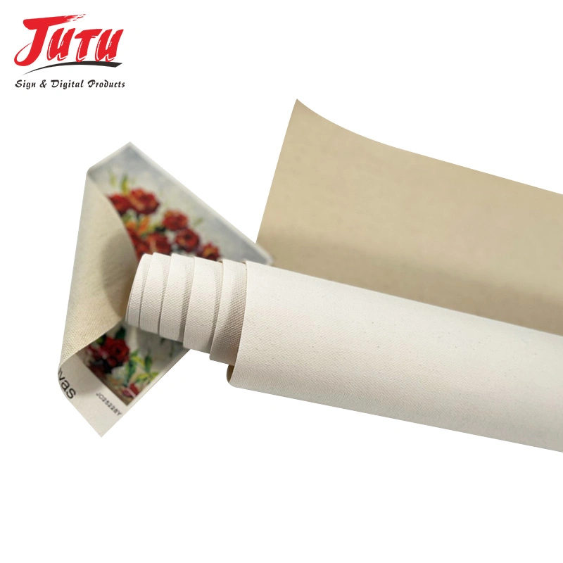 Jutu Oil Painting ISO9001-2000 Certificate Fine Weave and Fexture Dye Direct Canvas Fabric Roll