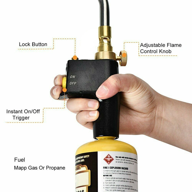 Soldadura de OEM de propano de la calefacción de gas Mapp Mini Soplete Gun