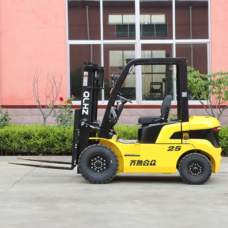 Loading 2500kg Industrial Multiple Manufacturer Compact Telescopic Diesel Balance Forklift