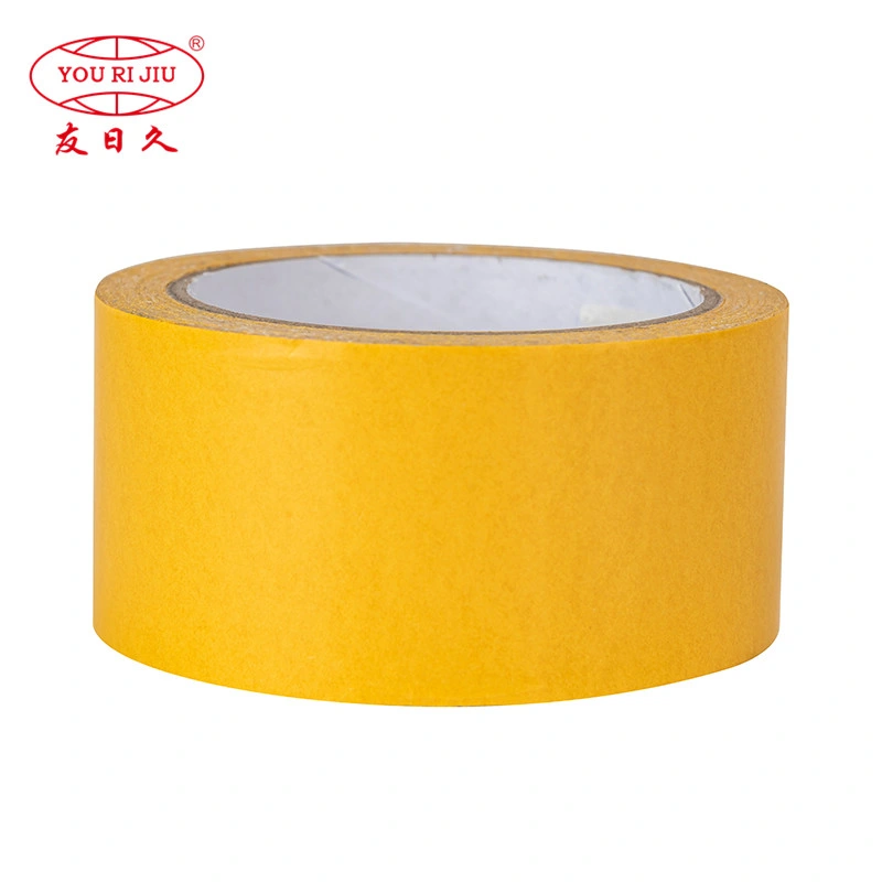 Yourijiu High Tack Thin Customized Size Bulk Price White Carton Paper Double Sided Tissue Tape