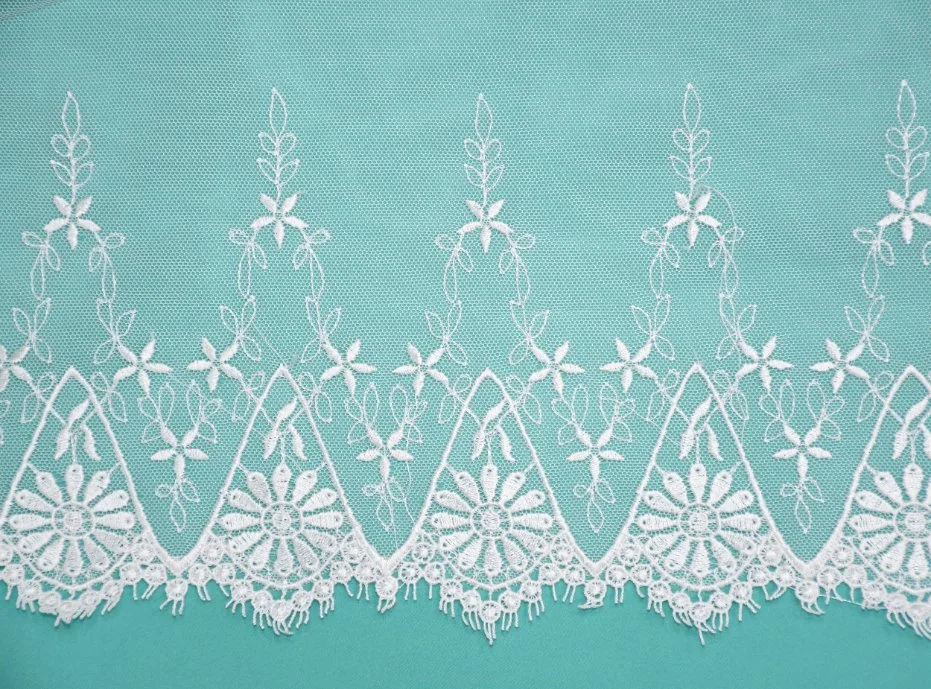 Embroider Lace for Dress Embroidery Cotton Lace Fabric