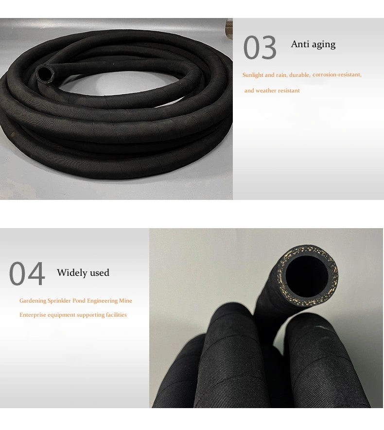 High Pressure Cord Cloth Clip Rubber Pipe, Water Pipe, Air Compressor, Rock Drill, Air Pick Special Air Pipe