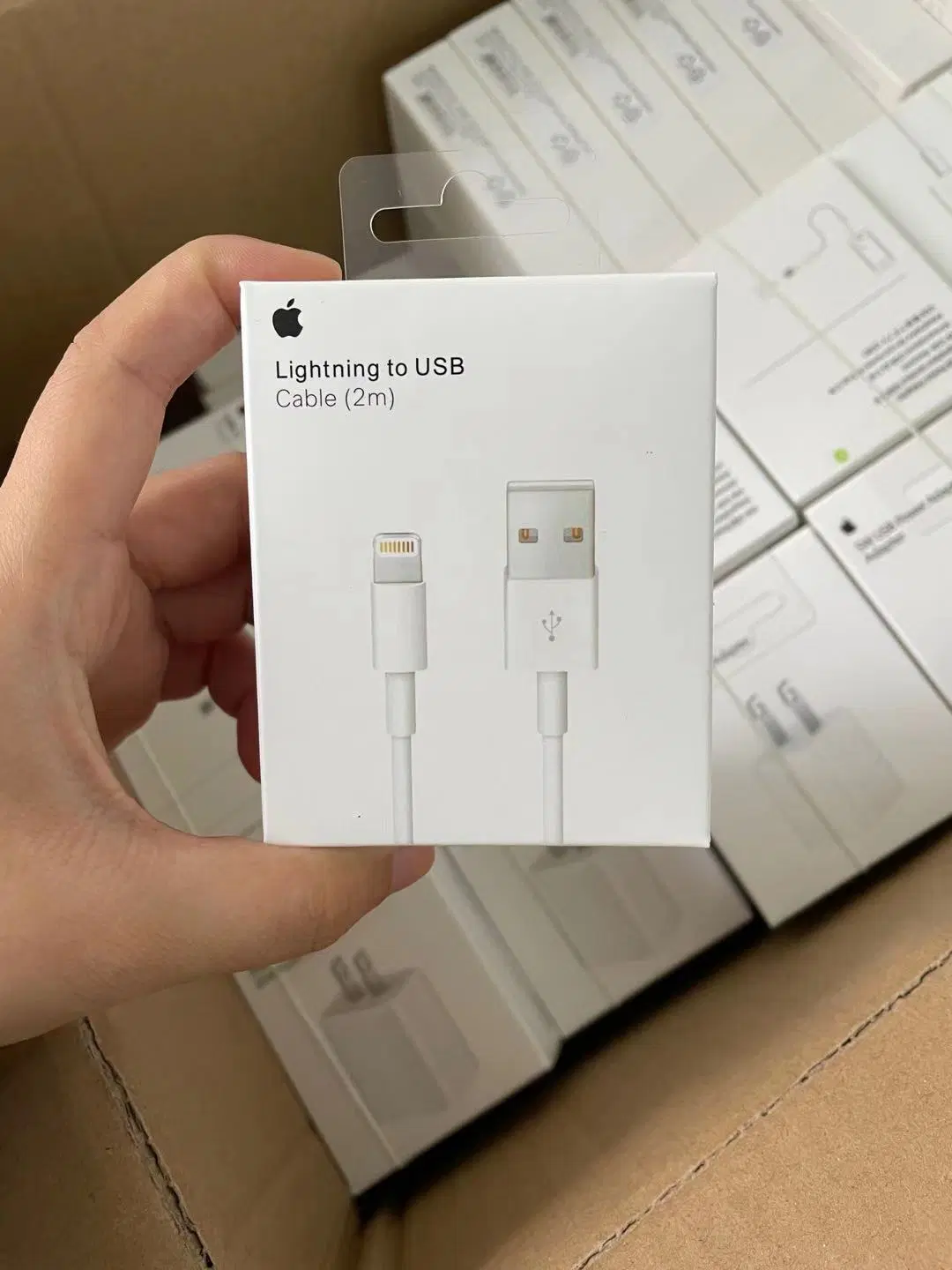 Venda por grosso de relâmpago iPhone 1m cabo do carregador de carregamento de dados USB