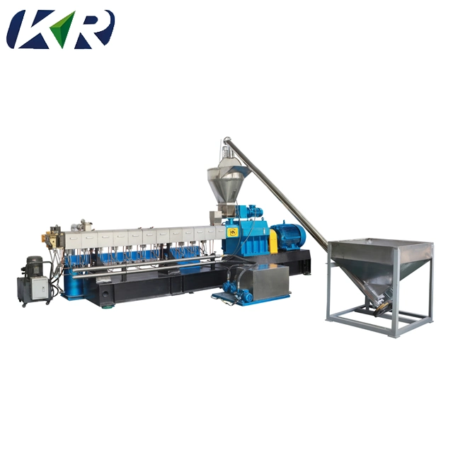 Co-Rotating Raw Material Plastic CaCO3 Masterbatch Granules Making Machine