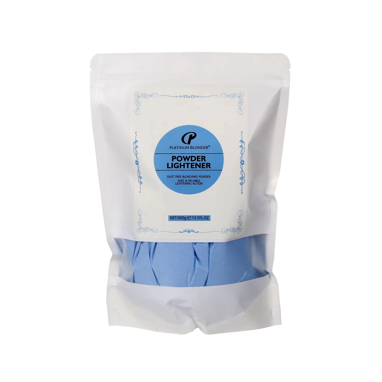 Blue Pigment Decolorant for Hair Bleaching Powder Lift to 8 Levels