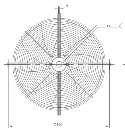 Customized High Quality HVAC System AC Fan 230V AC Quiet Axial Fans