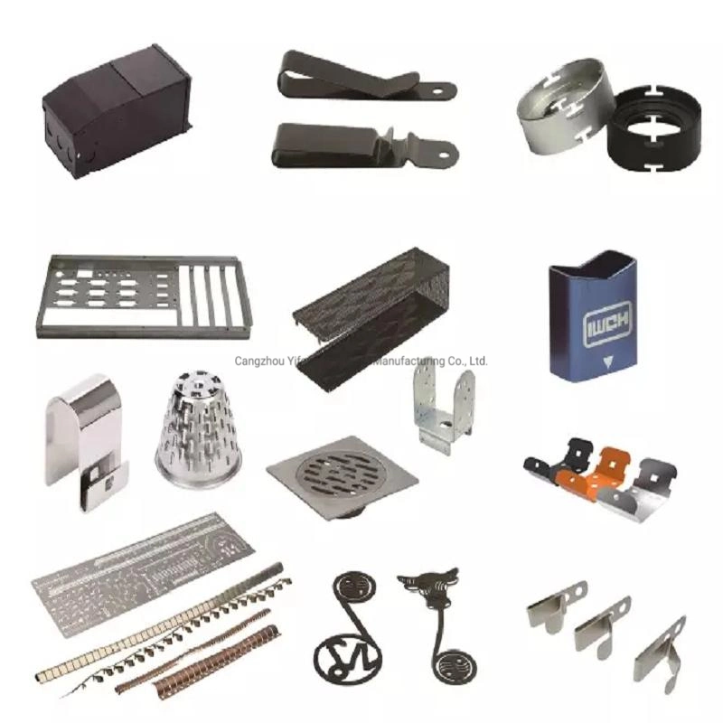 OEM lámina metálica Fabricación piezas de estampación de metales Maquinado CNC de aluminio Clips de cartera Partes 12mm clip de cinturón plano