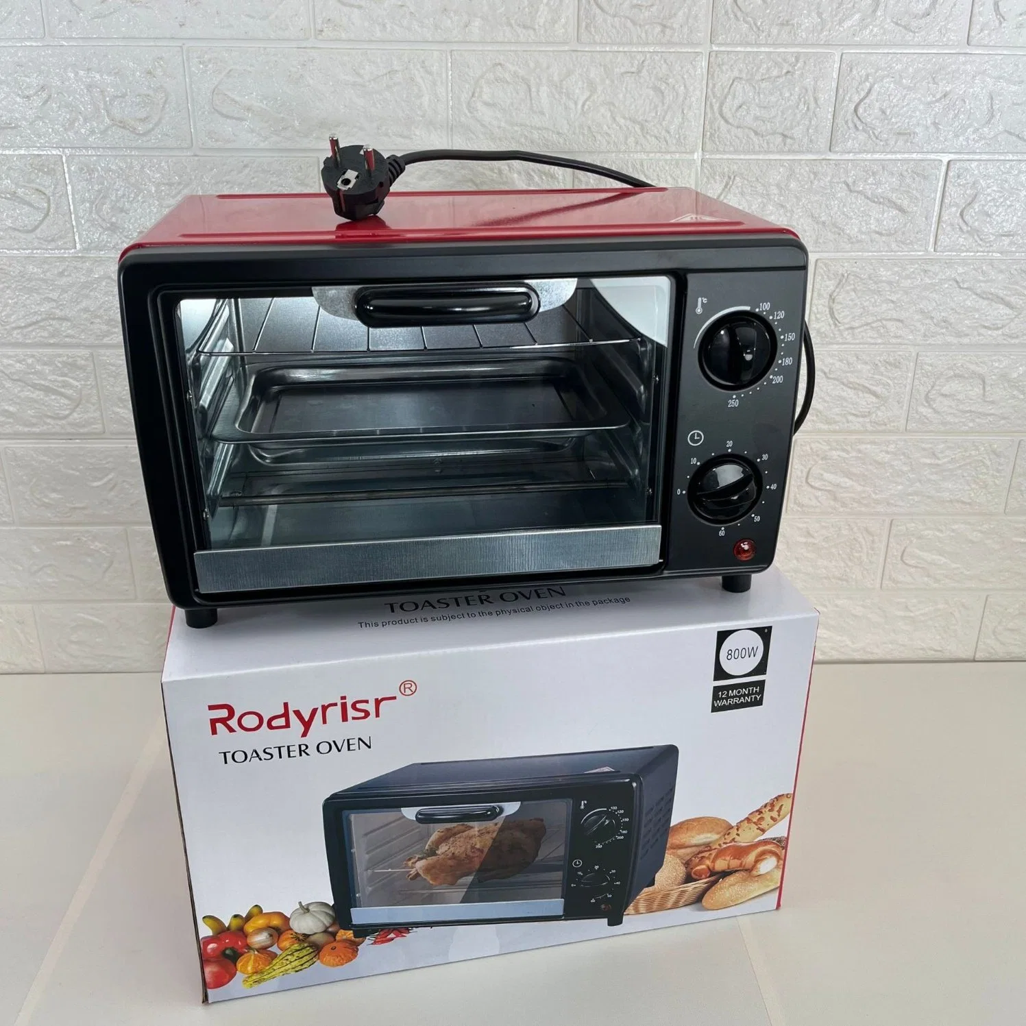 12L tostadoras &amp; Pizza Hornos eléctricos de la Originales de fábrica Rodyrisr Horno Tostador Microondas horno tostador de pan 3 en 1 Sandwichera freidora de aire de hamburguesa de carne venta horno tostador.