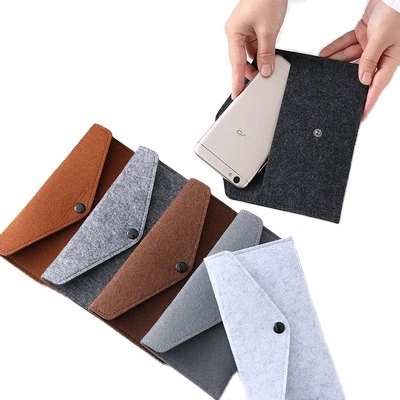 OEM/ODM Newest Style Competitive Price Personalized Environmentally Felt Mobile Phone Bags