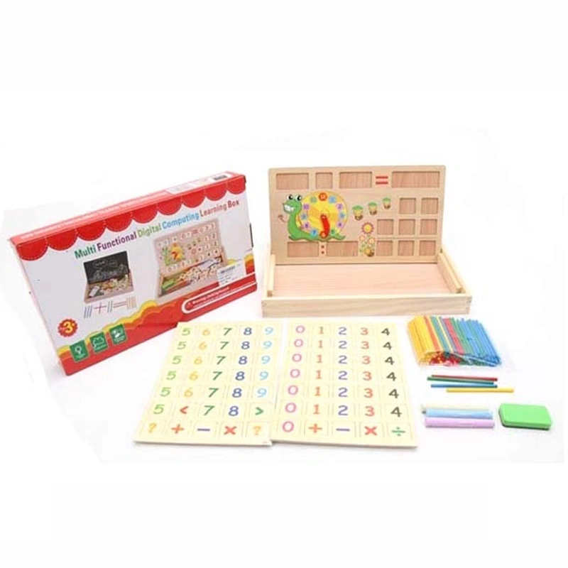 Children Toys Colorful Rods Learning Board Number Math Wooden Toys