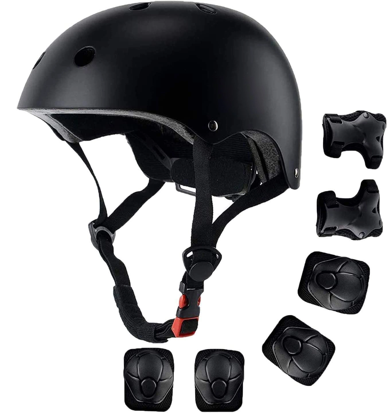 As crianças de skate capacete e pastilhas de Cotovelo do joelho de protecção do protector de guarda de pulso 7 PCS/ definido para as crianças