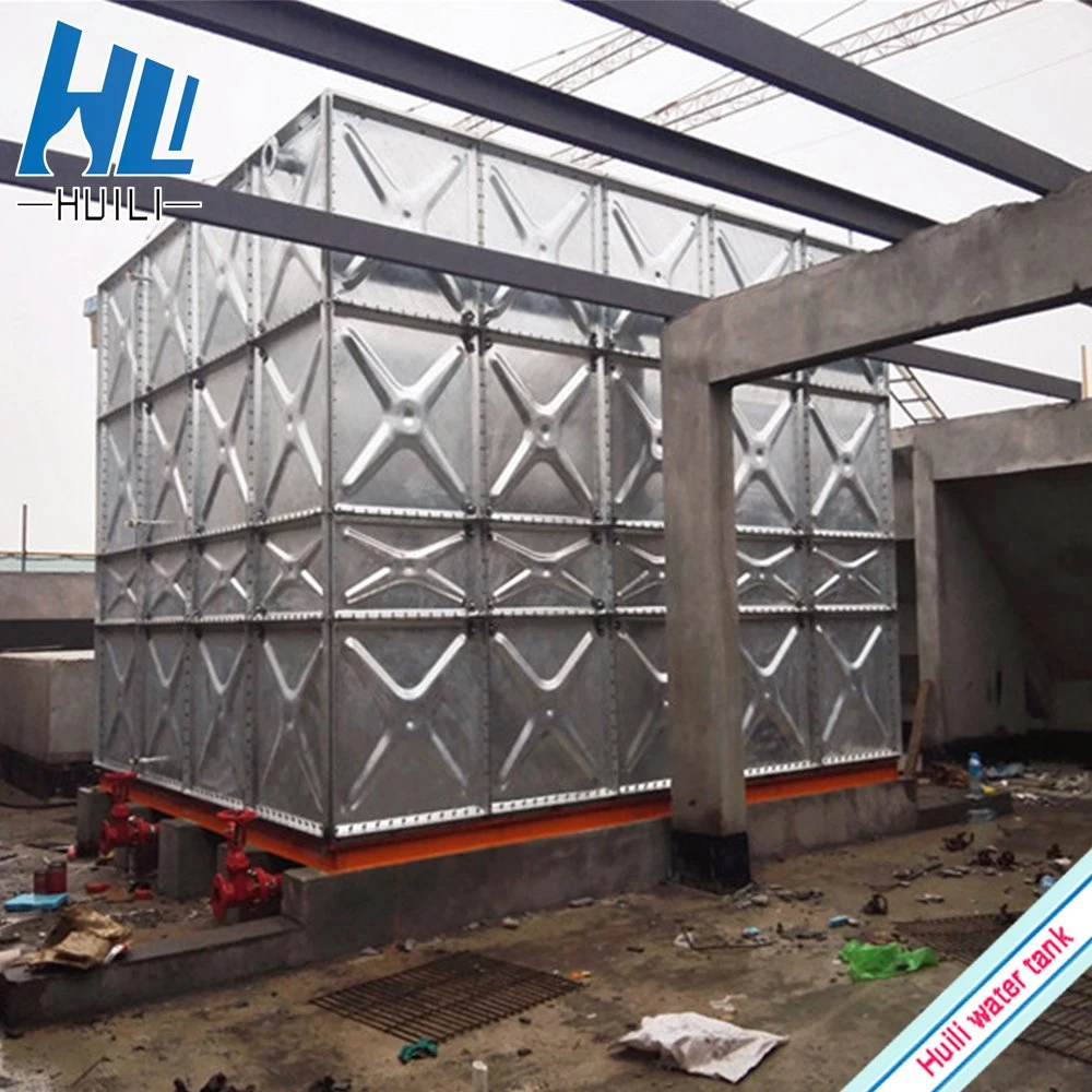 Factory Price Hot Dipped Galvanized Steel Water Storage Tank Square Large Rain Water Tank for Agriculture