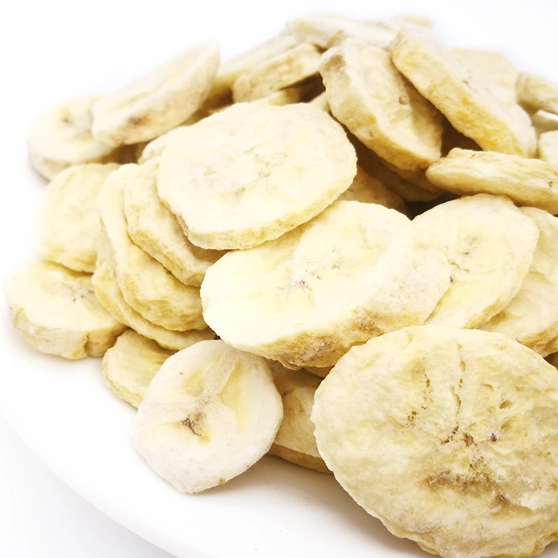 Bulk Crispy Dehydrated White Chewy Thai Made in Nature Banana Slices Chips Without Salt