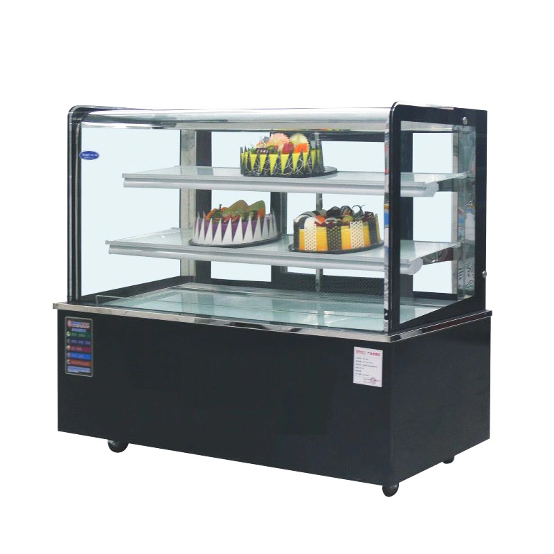 3 Layer Oval Shape Refrigerated Cake Display Chillers Showcase Equipment