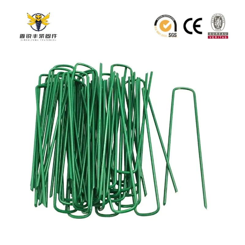 Gardening Galvanized U Shaped Landscape Grass Turf Nail Lawn SOD Staples Garden Turf Staples Pins