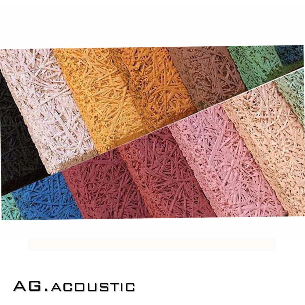 AG. Acoustic Decorative Board Painted Wood Fiber Wall Panels Acoustic Material