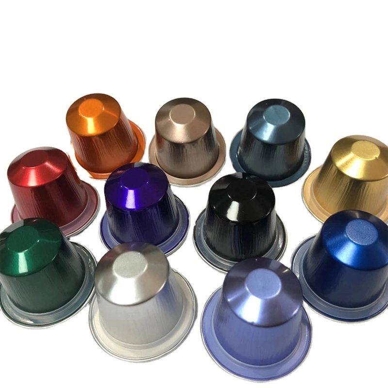 37mm Aluminum Nespresso Empty Coffee Capsule with Lid