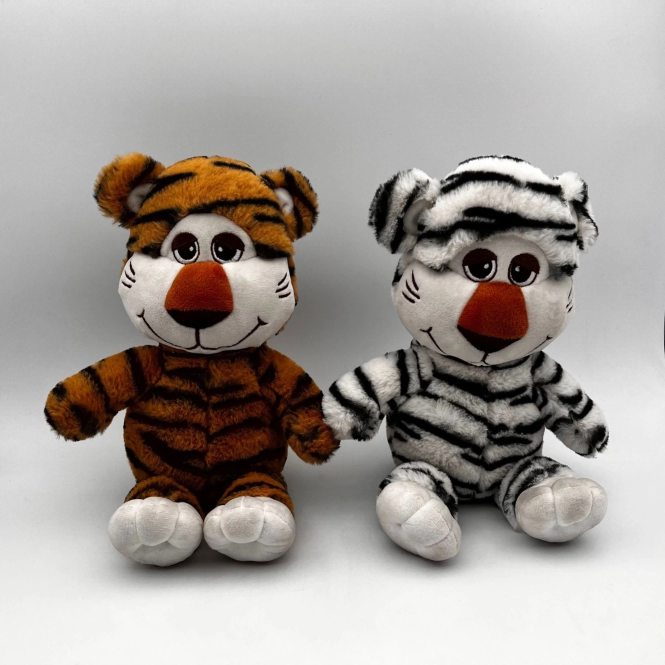 Chinese New Year Gift Chinese Zodiac Year of The Tiger 30 Cm Baby Plush Toy Tiger Cartoon Plush Doll Toy Children Gift Material