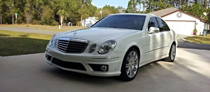 2003-2009 W211 E63 передний бампер комплект W/ Fogs фонари