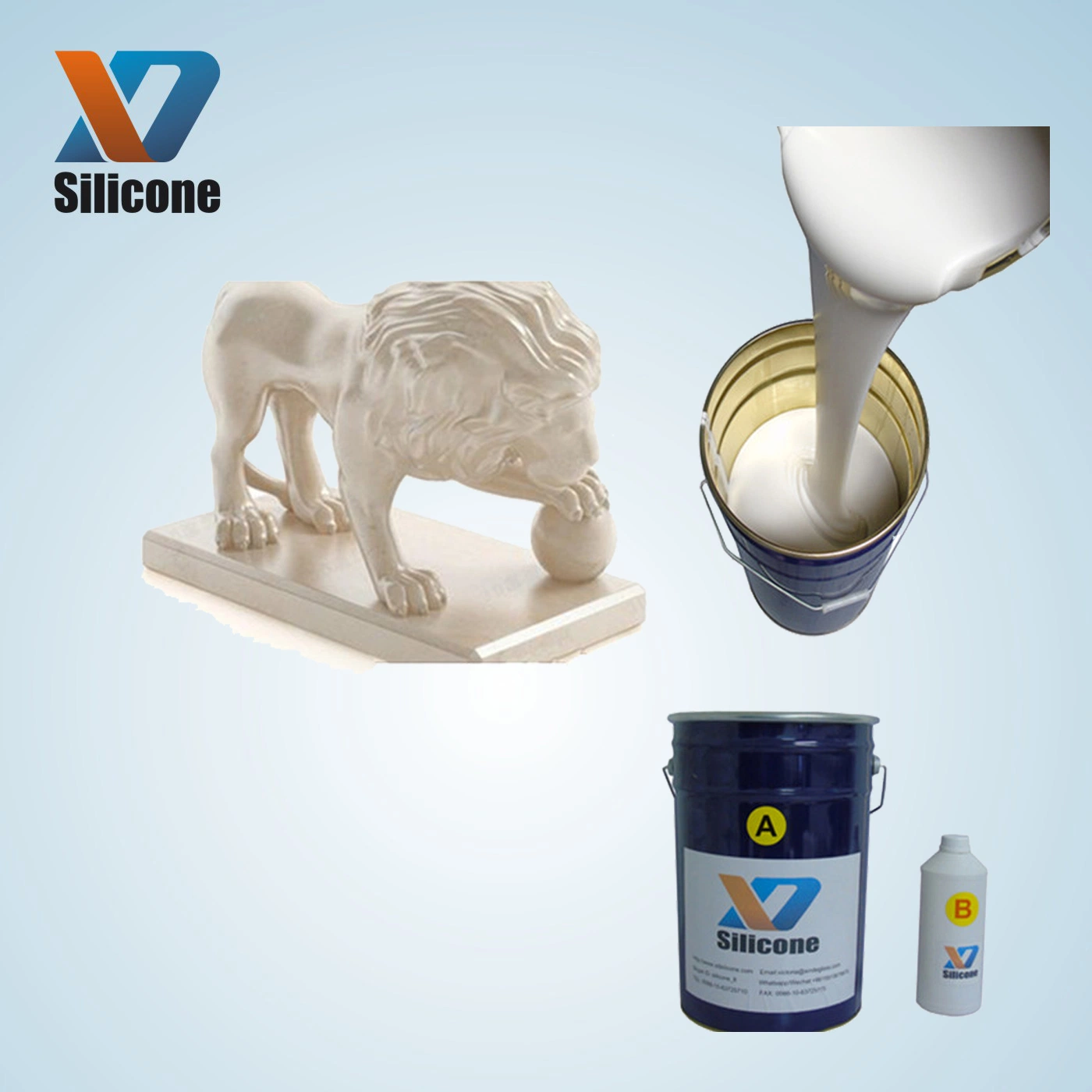 Two Part 1: 1 Mixed Addition Cure Molding Silicone