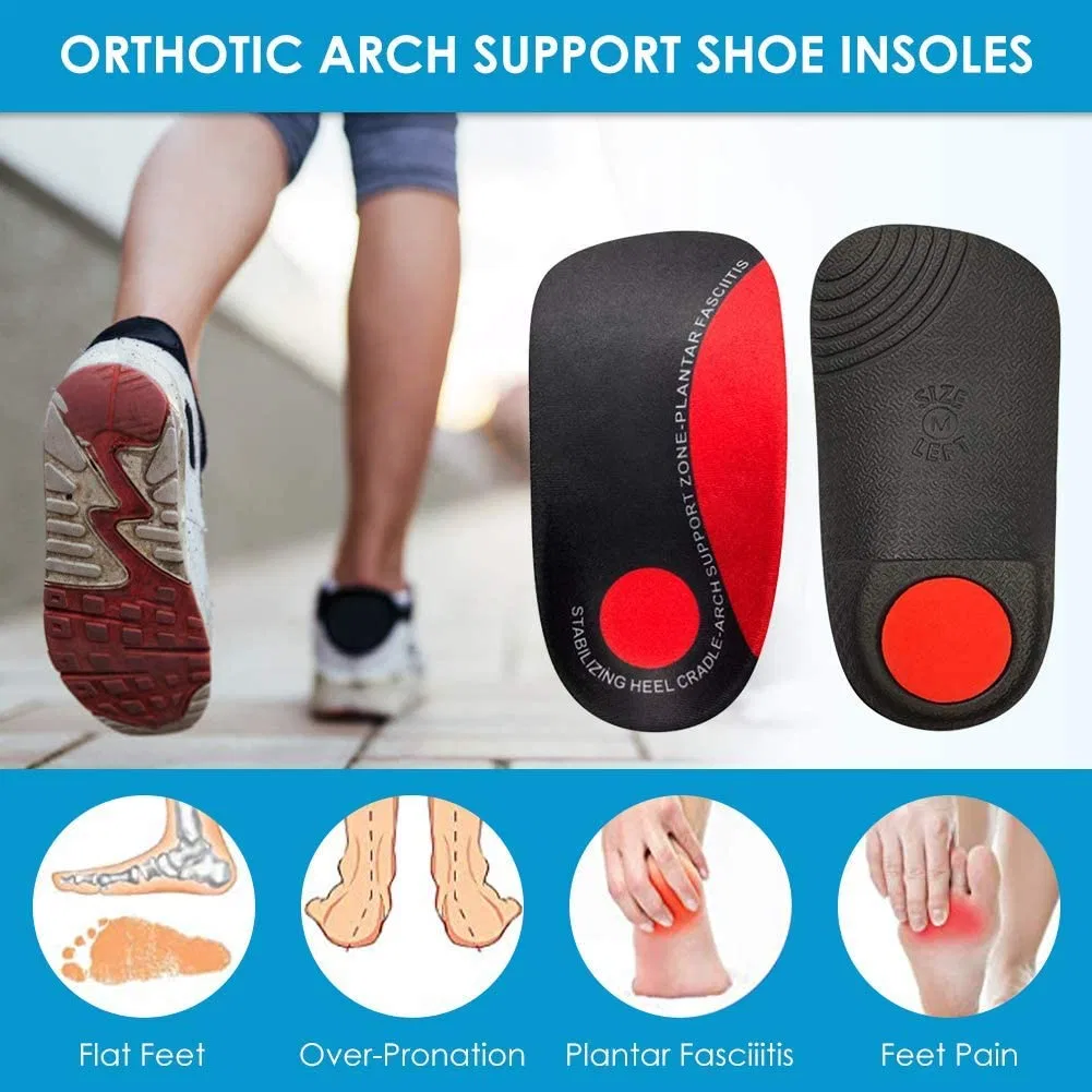 Shop Best Insoles Lizeng 3/4 Length Arch Support Orthotic Inserts for Over Pronation and Heel Pain