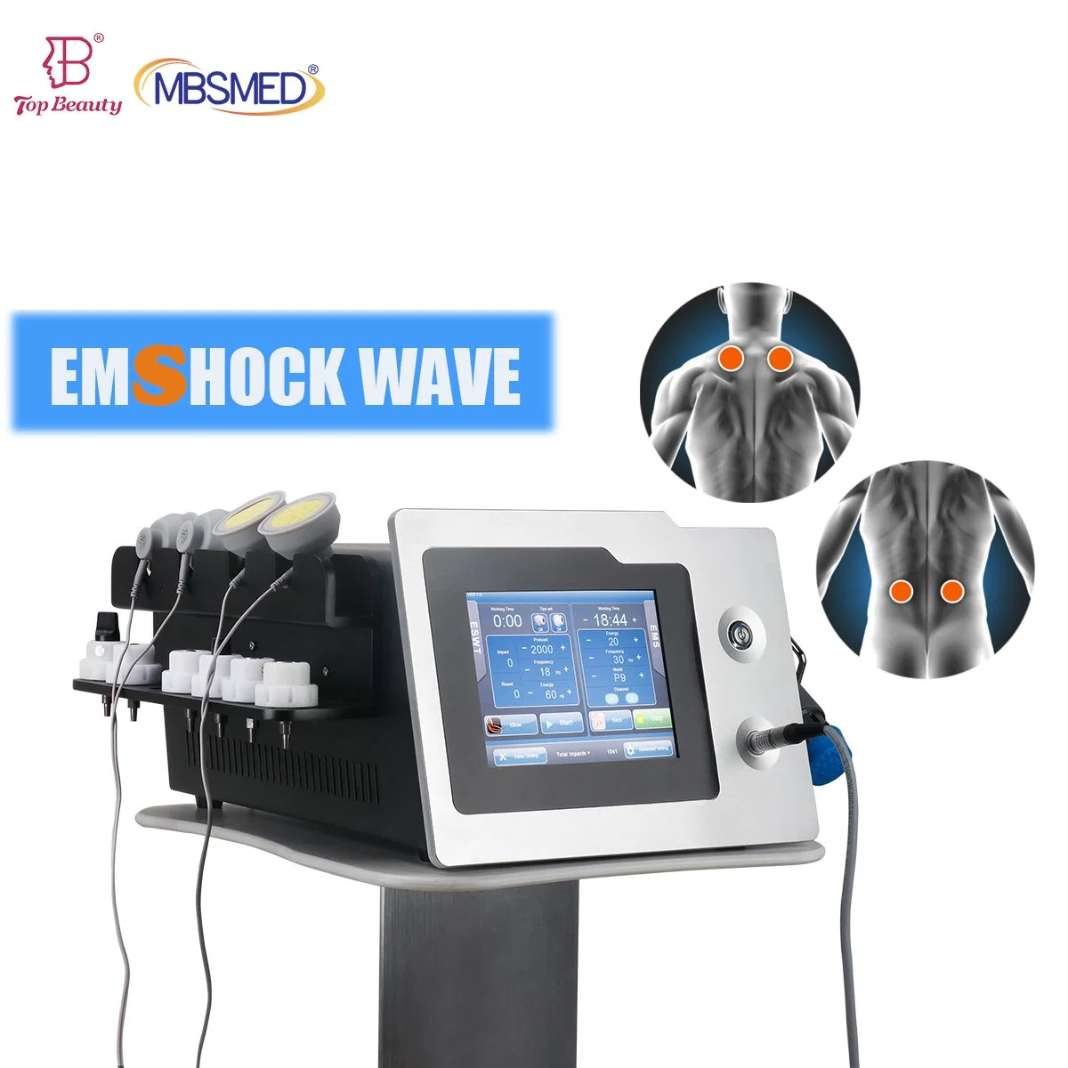 2 in 1 Ift Physiotherapy Machine Shock Wave EMS for Pain Relief ED Treatment Physical Therapy Equipments Shockwave