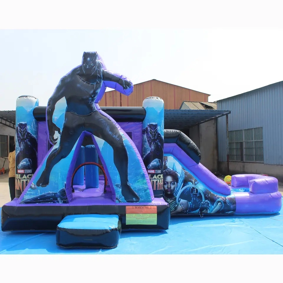 Mini Children Inflatable Bouncer House Castle with Slide for Kids Park