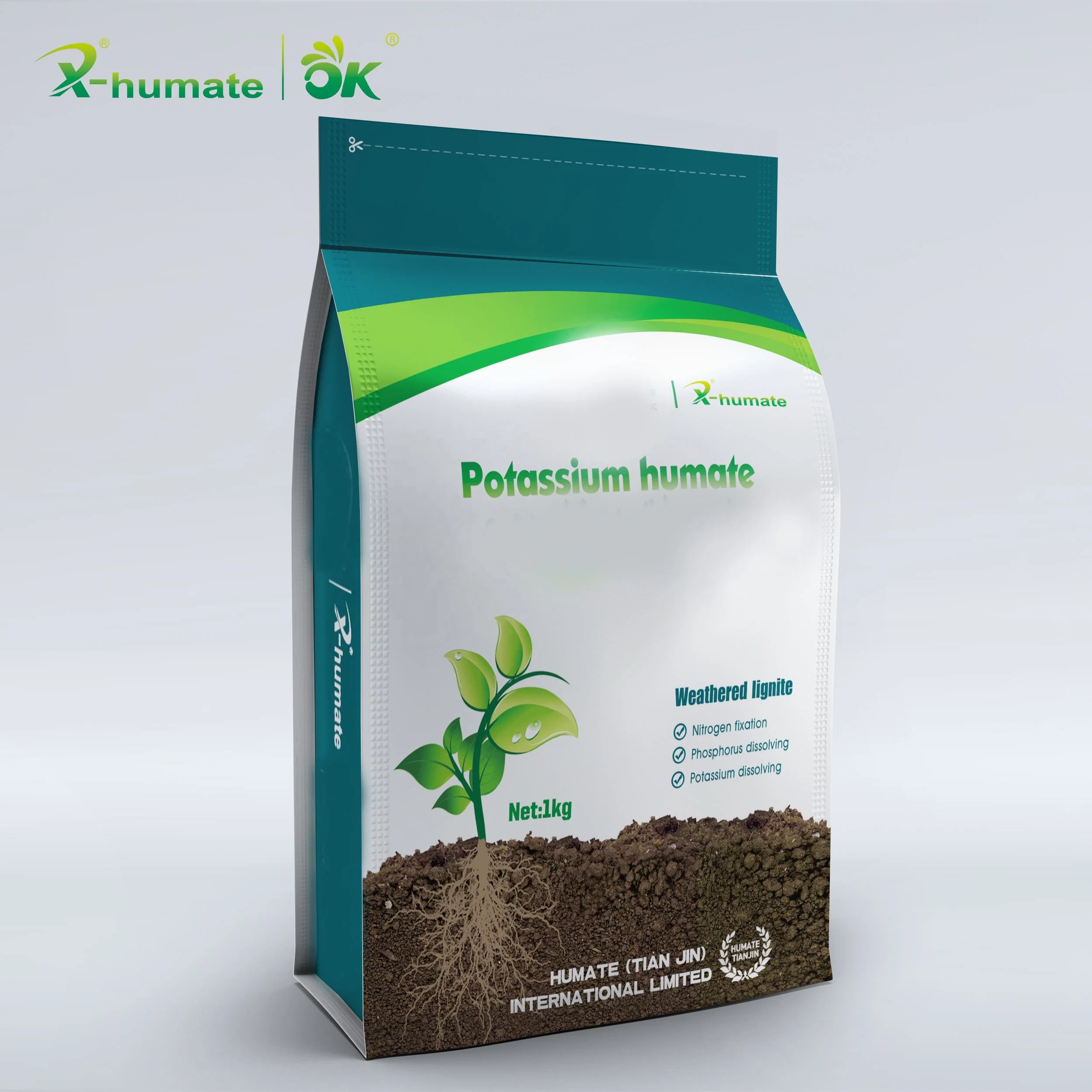 Leonardite Source Organic Fertilizer Potassium Humate as Soil Conditioner