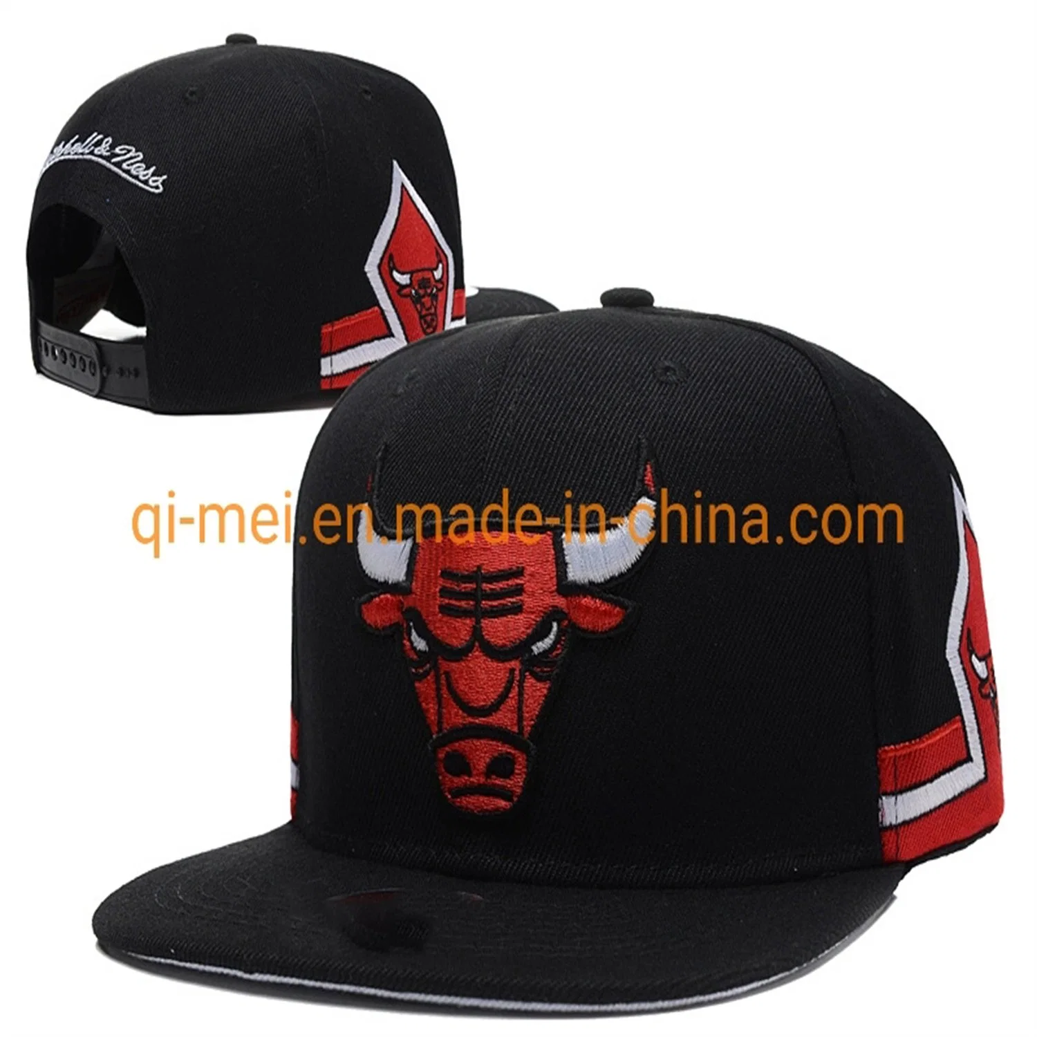 Wholesale/Supplier Custom Cavaliers Bulls Stitched Hiphop Adjustable Snapback Basketball Caps