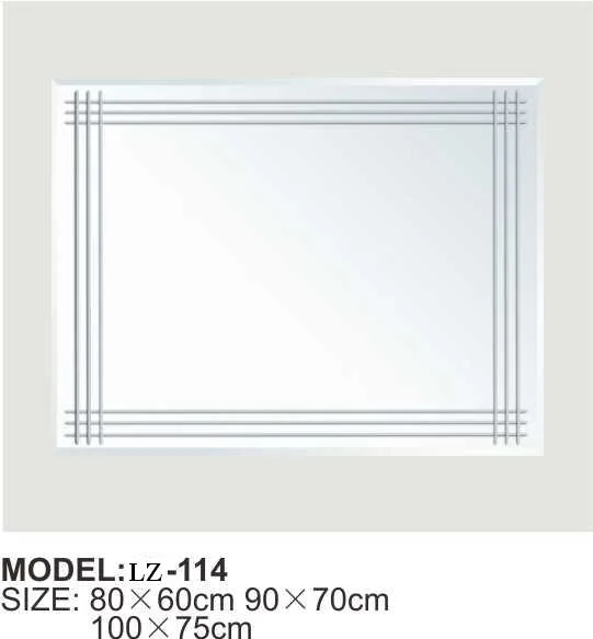 Rectangle de vente chaude claire slivoïde étanche Salle de bains miroir (LZ-103)