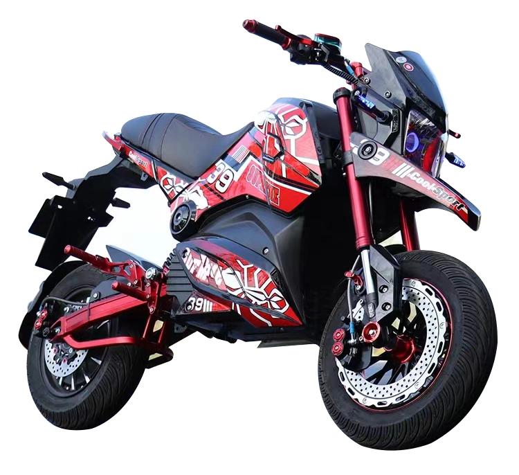 Electric Racing Motorcycle 72V 2000W Sport Motorcycle with High Speed