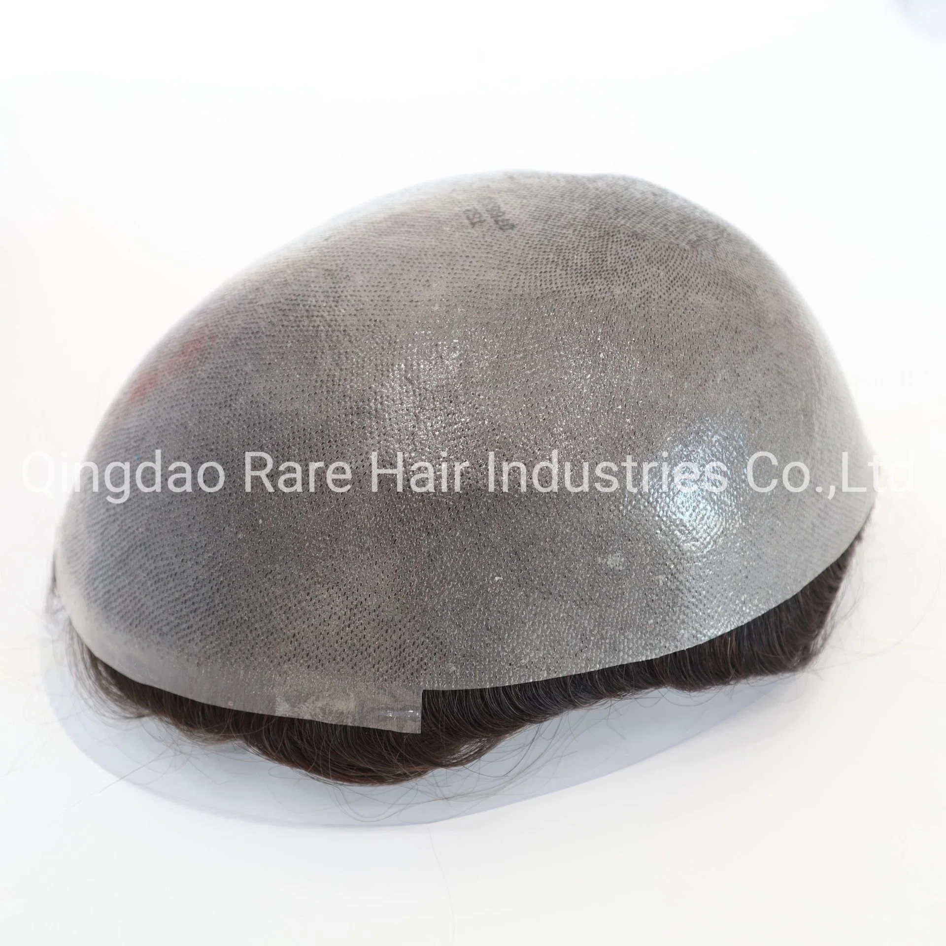 Mwholesale Hair Men Hair Toupee Men's Full PU Wig Human Hairknotted Hairpiece