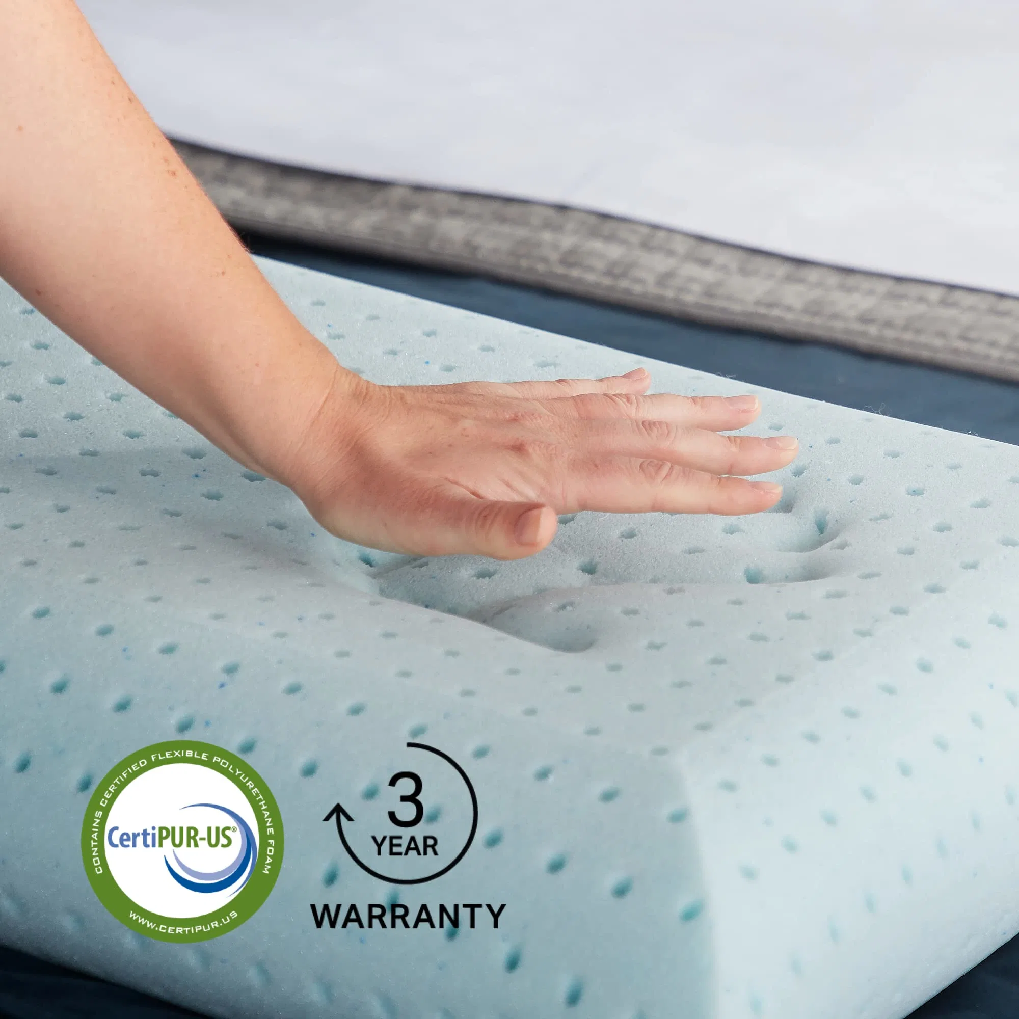 Almohada de espuma con memoria de gel premium refrigeración almohada lavable estándar ventilada