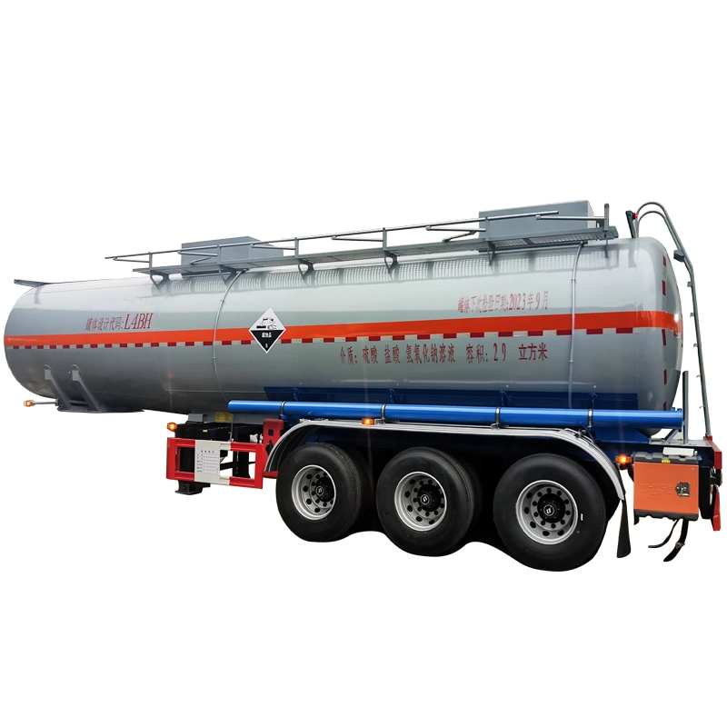 3 Axle Liquid Nitrogen Tank Semi-Trailer for Sale