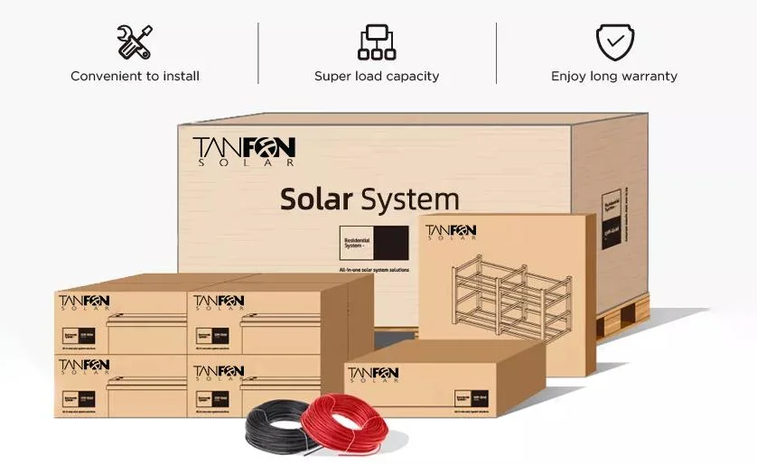 Système d'énergie Solaire Panneau solaire 10 kilowatts Système d'accueil 1500 Watts 20000W système solaire hors réseau système d'énergie solaire pour la maison de l'électricité