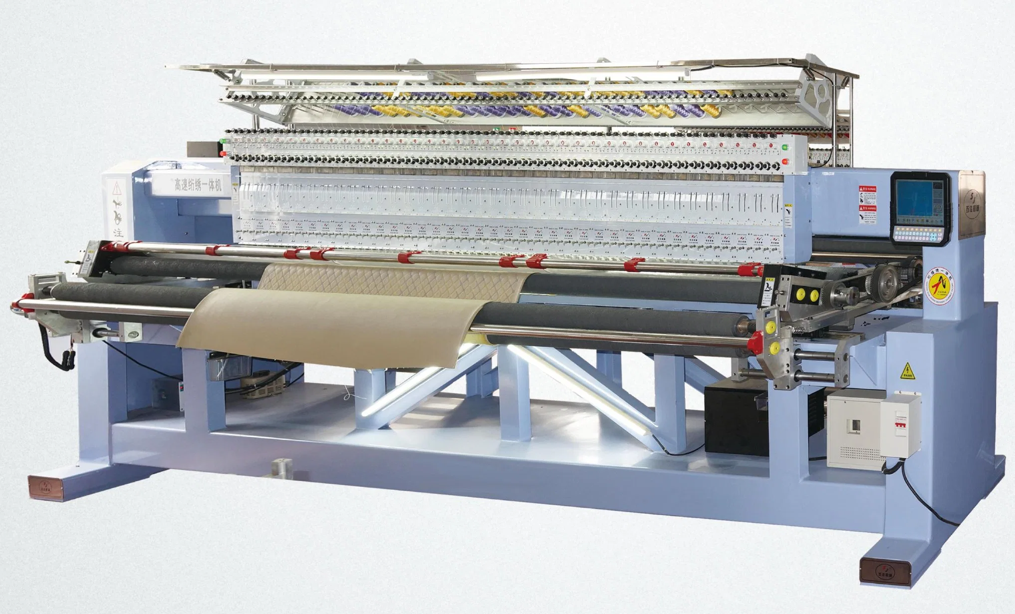 Qy High Speed Computerized Quilting and Embroidery Machine for Mattress, Comforter, Cloth and Garment