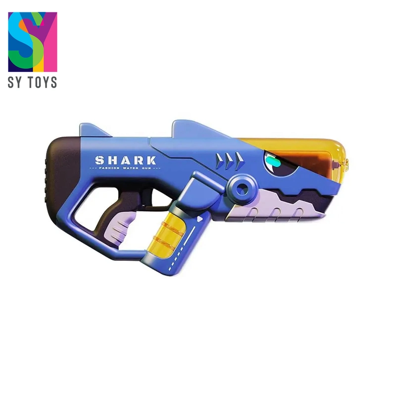 Sy Summer Outdoor Shark Automatic Absorption Powerful Electric High-Pressure Automatic Water Gun Toys