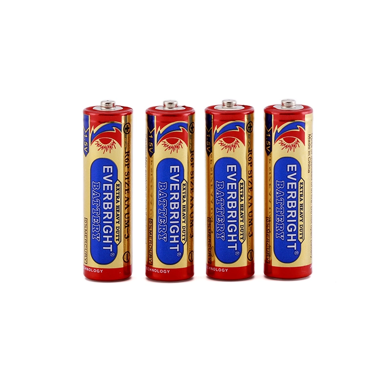 Aluminum Foil R6p Um-3 Size AA Battery with Excellent Performance