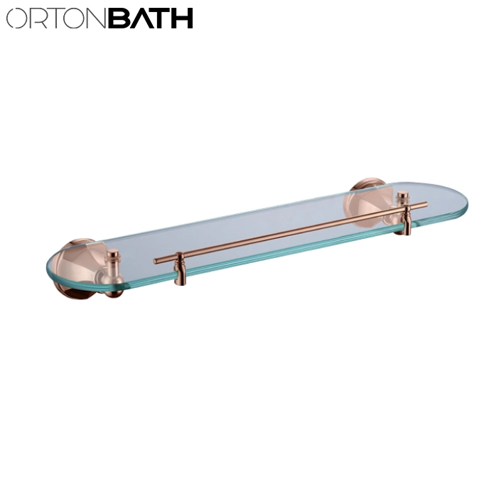 Ortonbath Pentagonal Base Zinc Ss Bathroom Hardware Set Rose Gold Toilet Paper Holder, Towel Ring Bathroom Accessories Wall Mtoilet Brush Wall Mount