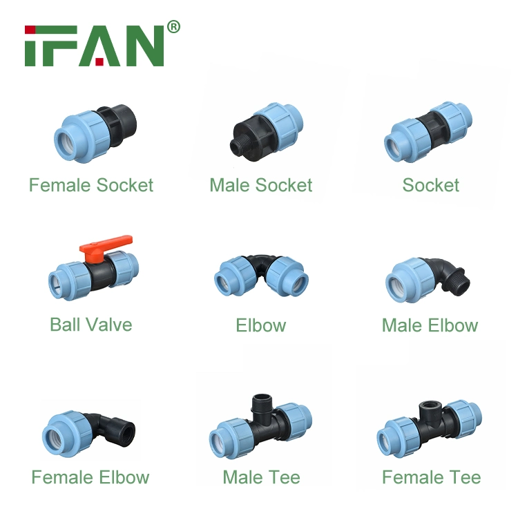 Press Connection Factory Price Chain Link Fence Fittings PP Fitting